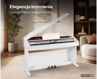 MusicMate Fortepian cyfrowy MM-P500-W DreamHarmony - 1588138 - zdjęcie 21